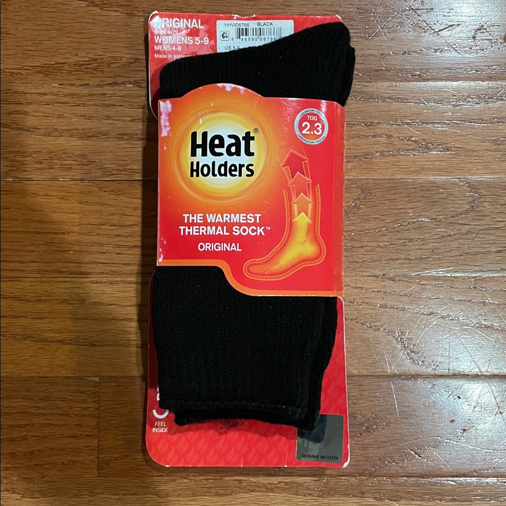 🩷Women’s 5-9 Heat Holders Black Thermal Socks new in the package